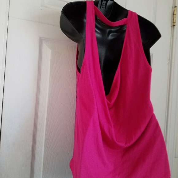 Nine After Nine Hot Pink Graphic Tank Size Med - Picture 4 of 8
